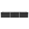 Lit surélevé de jardin Anthracite 240x80x45 cm Acier galvanisé 