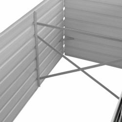 Lit surélevé de jardin Anthracite 240x80x45 cm Acier galvanisé 