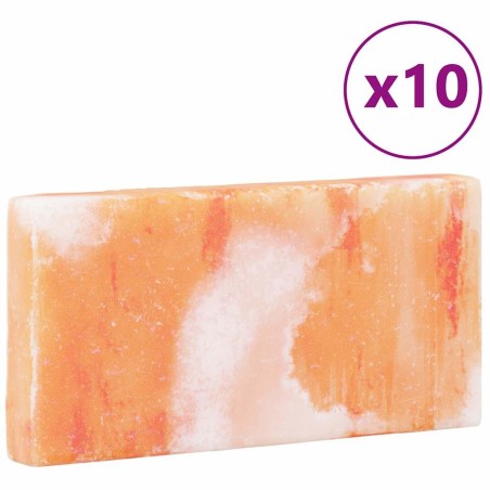 Pierre de sel 10 pcs 20x10x2,5 cm 11,5 kg Rose 