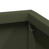 Cache-pot en métal Vert olive Métal Moyen Empilable 