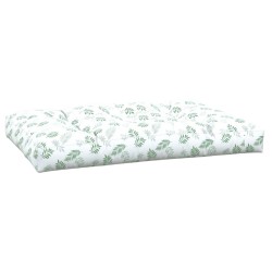Coussin de palette à motif de feuilles 120x80x12 cm Tissu 