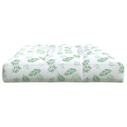 Coussin de palette à motif de feuilles 120x80x12 cm Tissu 