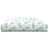 Coussin de palette à motif de feuilles 120x80x12 cm Tissu 
