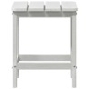 Table d'appoint Adirondack blanche 38x38x45 cm HDPE 