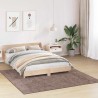 Tapis Shaggy avec dos en latex Marron 200x200 cm 