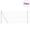 Ensemble de poteaux de clôture 2 poteaux Acier galvanisé 10 m x 1 m 