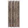 Rideaux en velours 2 pièces avec œillets Cappuccino 260 x 140 cm 