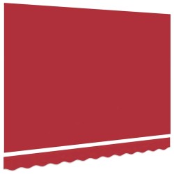 Tissu de Remplacement pour Auvent pour Cadre de 3,5 x 2,5 m Rouge 
