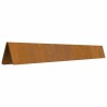 Bordure de jardin 4 pcs Rouillé 450 x 20 cm 