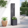 Jardinier avec Panneau Décoratif Anthracite 32 x 140 cm 