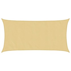 Voile d'ombrage sable 4x2 m 100 % polyester oxford 