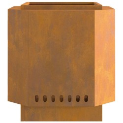foyer sans fumée 48x48x51 cm en acier résistant 