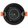 Projecteurs encastrés 24 pcs ronds GU10 noir Ø91 mm 