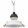 Projecteurs intégrés 24 pcs Ronds GU10 Blanc Ø91 mm 