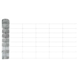 Poteaux de grillage 11 pcs U-Channel 80 cm Acier galvanisé 