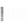 Poteaux de grillage 11 pcs U-Channel 80 cm Acier galvanisé 