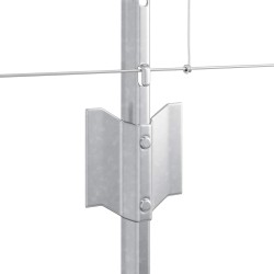 Poteaux de grillage 11 pcs U-Channel 80 cm Acier galvanisé 