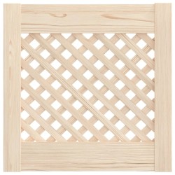 Portes d'armoires en treillis 2 pcs 39,5x39,5 cm pin massif 