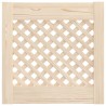Portes d'armoires en treillis 2 pcs 39,5x39,5 cm pin massif 