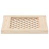 Portes d'armoires en treillis 2 pcs 39,5x39,5 cm pin massif 