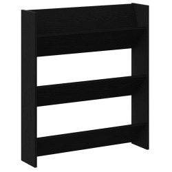 Cabinets à chaussures muraux 2 pcs Chêne noir 60 x 18 x 60 cm 