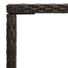 Table de bar de jardin Marron 70x70x110 cm Résine tressée verre 