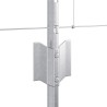 Poteaux de clôture 11 pcs U-Channel 80 cm Acier galvanisé 