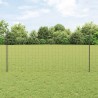 Clôture euro avec 10 poteaux en U Gris 1.2x10 m Acier 