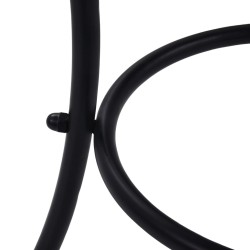 Table de bistro mosaïque Terre cuite et blanc 60 cm Céramique 