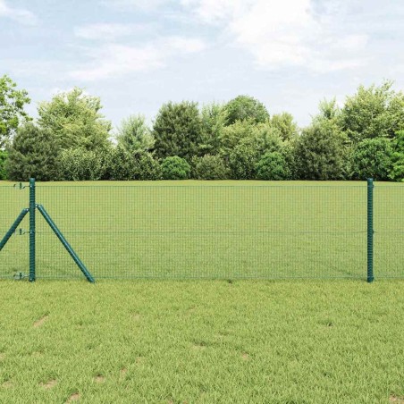 Clôture en fil soudé vert 0.8x50 m en acier 