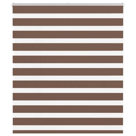 Store zèbre marron 120x150cm largeur du tissu 115,9cm polyester 