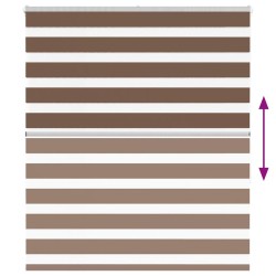Store zèbre marron 120x150cm largeur du tissu 115,9cm polyester 