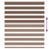 Store zèbre marron 120x150cm largeur du tissu 115,9cm polyester 