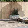 Table basse de jardin rectangulaire beige 60x40x37 cm rotin 