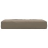 Coussin de palette taupe 60x60x9,5 cm tissu oxford 