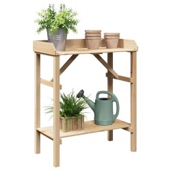Table de jardin pour rempoter 75x40x90 cm en pin massif 