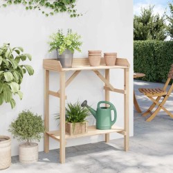 Table de jardin pour rempoter 75x40x90 cm en pin massif 
