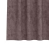Ensemble de 2 rideaux en velours avec œillets marron, 260 x 140 cm 