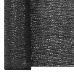 Filet brise-vue Noir 1,5x10 m PEHD 150 g/m²  