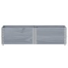 Colliers de palette 2 pcs gris 150x50 cm bois de pin solide 