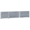 Colliers de palette 2 pcs gris 150x50 cm bois de pin solide 