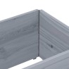 Colliers de palette 2 pcs gris 150x50 cm bois de pin solide 