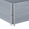 Colliers de palette 2 pcs gris 150x50 cm bois de pin solide 
