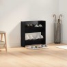 Cabinets à chaussures muraux Chêne noir 60 x 18 x 60 cm 