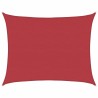 Voile d'ombrage 160 g/m² Rouge 6x8 m PEHD 