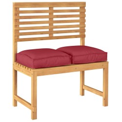 Coussins de palette pour siège 2 pcs rouge vin 40x40x8 cm en tissu Oxford 