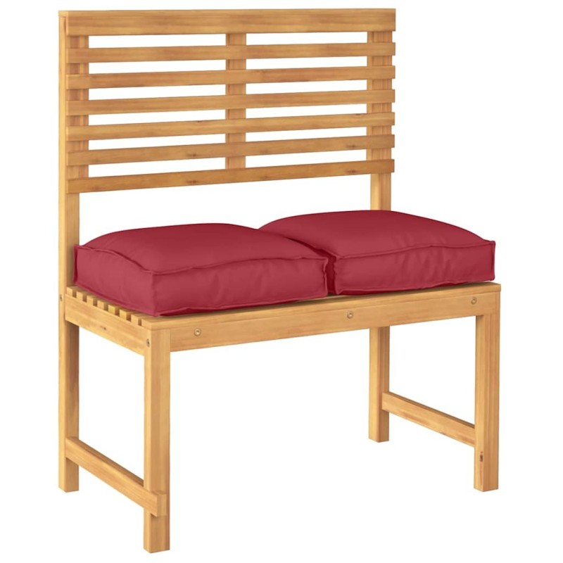 Coussins de palette pour siège 2 pcs rouge vin 40x40x8 cm en tissu Oxford 