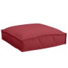 Coussins de palette pour siège 2 pcs rouge vin 40x40x8 cm en tissu Oxford 