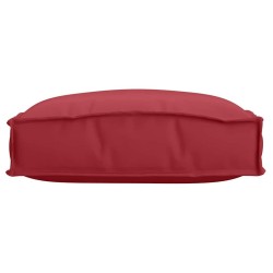 Coussins de palette pour siège 2 pcs rouge vin 40x40x8 cm en tissu Oxford 