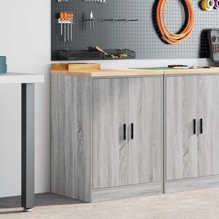 Armoire de rangement de garage sonoma gris 60x51x85 cm bois pin 